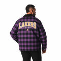 Los Angeles Lakers Flannel Zip Front Jacket - Purple view 6