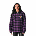 Los Angeles Lakers Flannel Zip Front Jacket - Purple view 1