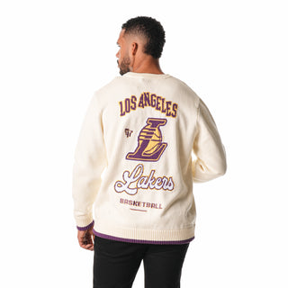 Los Angeles Lakers Unisex Crew Sweater - Cream-Sweater-thewildcollective