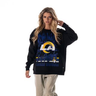 Los Angeles Rams Unisex House Crew Fleece - Black-Crew Fleece-thewildcollective