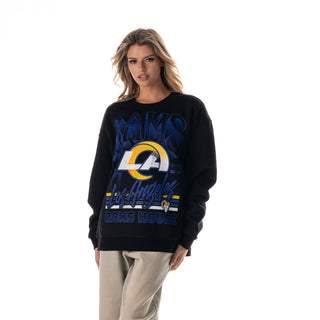 Los Angeles Rams Unisex House Crew Fleece - Black-Crew Fleece-thewildcollective