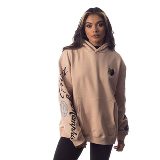 Memphis Grizzlies Unisex Heavy Block Graphic Hoodie - Cream-Hoodie-thewildcollective