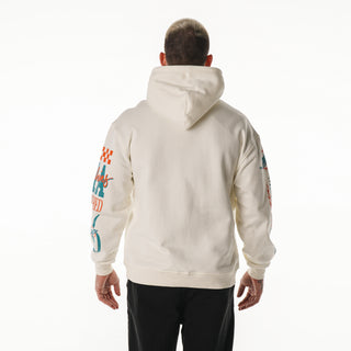 Miami Dolphins Unisex Graphic Sleeve Hoodie - Vintage White-Hoodie-thewildcollective