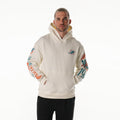 Miami Dolphins Unisex Graphic Sleeve Hoodie - Vintage White view 1
