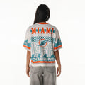 Miami Dolphins Women's Mesh Jersey Crew Top - Multi view 2