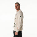 Milwaukee Bucks Unisex All Over Jacquard Crew Sweater - Cream view 3