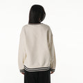 Minnesota Vikings Women's Oversized Vintage Crew Fleece - Vintage White view 2