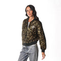 New Orleans Women's Saints Sequin Bomber - Gold view 1