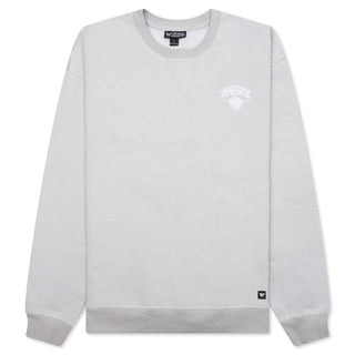 New York Knicks Puff Print Crew Fleece - Off-White-Crew Fleece-thewildcollective