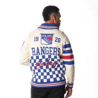 New York Rangers Cream Jacquard Sweater-Jacquard Sweater-thewildcollective