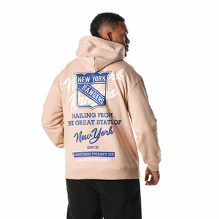 New York Rangers Unisex Great State Hoodie - Cream-Hoodie-thewildcollective