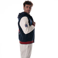 New York Rangers Unisex Hooded Varsity Jacket – Navy view 4