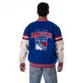 New York Rangers Unisex Shoulder Varsity Jacket - Blue view 3