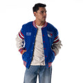 New York Rangers Unisex Shoulder Varsity Jacket - Blue view 1