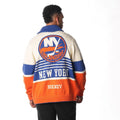 NY Islanders Full Zip Jacquard Sweater Colorblock - Multi view 2