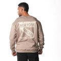 NY Rangers Front Back Crew Fleece - Warm Grey view 2