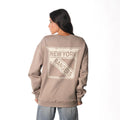 NY Rangers Front Back Crew Fleece - Warm Grey view 4