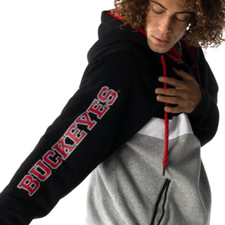 Ohio State Buckeyes Mens Quarter Zip Pullover-Hoodie-thewildcollective