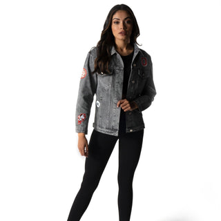 Ohio State Buckeyes Patch Denim Jacket-Denim Jacket-thewildcollective