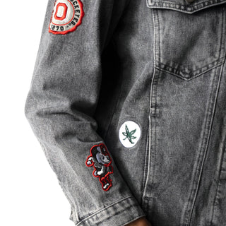 Ohio State Buckeyes Patch Denim Jacket-Denim Jacket-thewildcollective