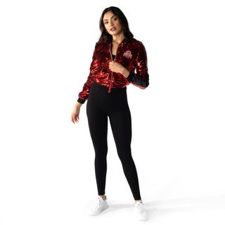 Ohio State Buckeyes Sequin Jacket-Sequin Jacket-thewildcollective