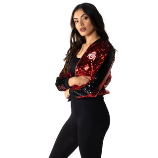 Ohio State Buckeyes Sequin Jacket-Sequin Jacket-thewildcollective