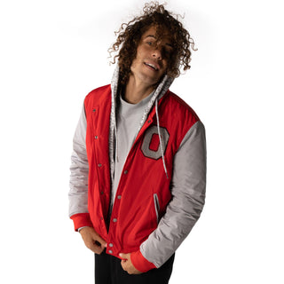 Ohio State Buckeyes Varsity Hood Jacket-Bomber Jacket-thewildcollective