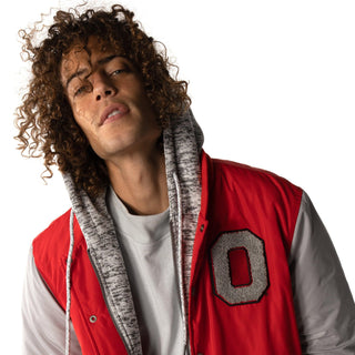 Ohio State Buckeyes Varsity Hood Jacket-Bomber Jacket-thewildcollective