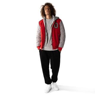 Ohio State Buckeyes Varsity Hood Jacket-Bomber Jacket-thewildcollective