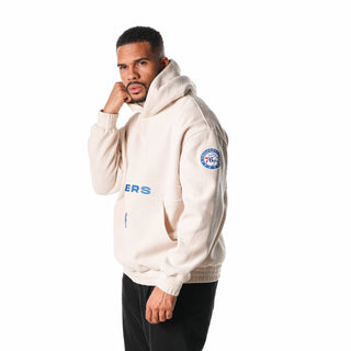 Philadelphia 76ers Unisex Corduroy Hoodie - Cream-Hoodie-thewildcollective