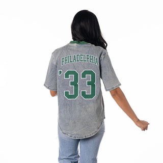 Philadelphia Eagles Denim Zip Front Shirt-Denim Shirt-thewildcollective