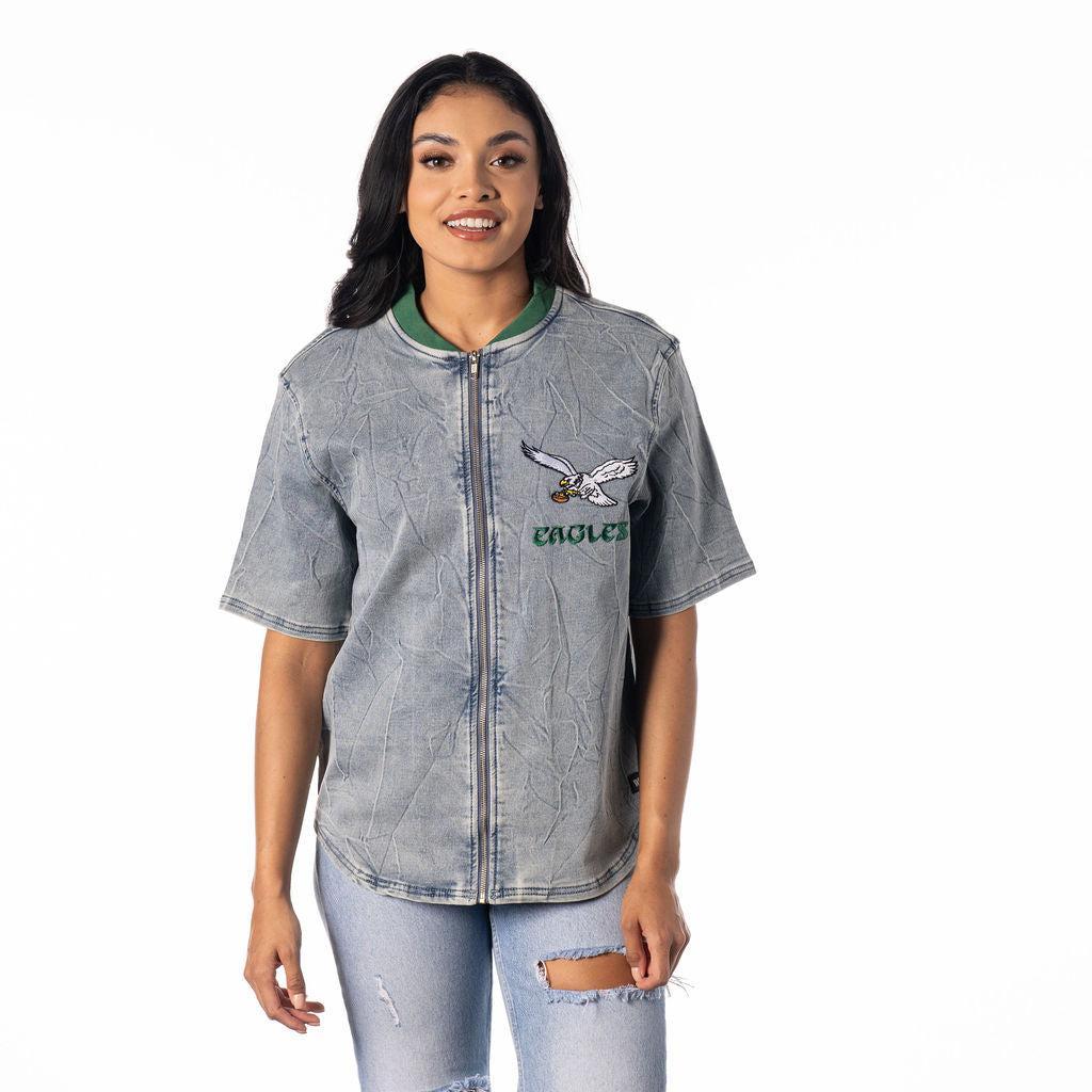 Philadelphia Eagles Denim Zip Front Shirt