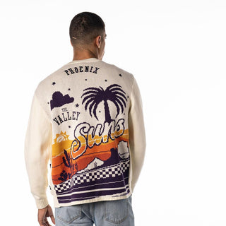 Phoenix Suns Button Front Cardigan - Cream-Cardigan-thewildcollective