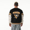 Pittsburgh Penguins Unisex Drop Shoulder Varsity Jacket - Black view 4