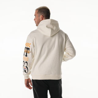 Pittsburgh Steelers Unisex Graphic Sleeve Hoodie - Vintage White-Hoodie-thewildcollective