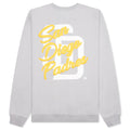 San Diego Padres Puff Print Crew Fleece - Off-White view 7