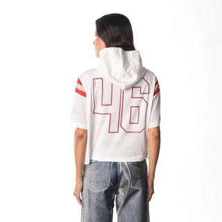 San Francisco 49ers Hooded Jersey Fleece - White-Jersey-thewildcollective