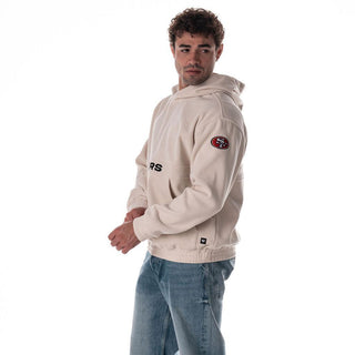 San Francisco 49ers Unisex Corduroy Hoodie - Cream-Hoodie-thewildcollective