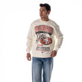 San Francisco 49ers Unisex Graphic Crew Fleece - Vintage White view 1