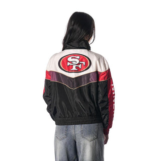 San Francisco 49ers Women's Track Jacket - Black-Track Jacket-thewildcollective