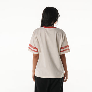 Tampa Bay Buccaneers Women's Vintage Drop Shoulder Tee - Cream-T-SHIRT-thewildcollective