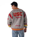 USC Unisex Retro Oversized Denim Jacket - Grey view 2