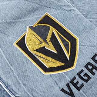 Vegas Golden Knights Blue Denim Button Up Shirt-Denim Shirt-thewildcollective