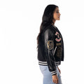 Vegas Golden Knights Varsity Sparkle Jacket - Black view 2
