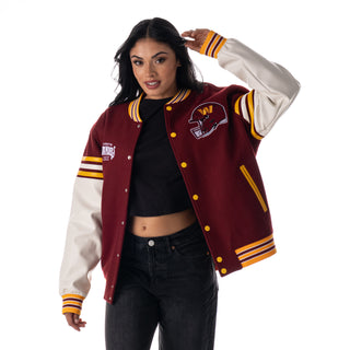 Washington Commanders Unisex Varsity Jacket - Maroon-Varsity Jacket-thewildcollective