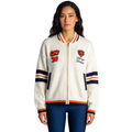Chicago Bears Women's Jacquard Zip Front Sweater - Cream view 2